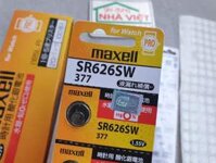 Pin cúc áo Maxell Silver Oxide bạc SR626SW – 377