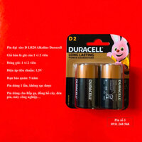 Pin đại size  D  LR20 Alkaline Duracell MN1300 vỉ 2 viên