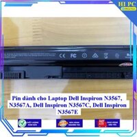 Pin dành cho Laptop Dell Inspiron N3567  N3567A  Dell Inspiron N3567C Dell Inspiron N3567E - Hàng Nhập Khẩu