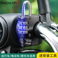 Pin Điện Xe Máy Mũ Bảo Hiểm Khóa Chống Trộm Mật Khẩu Cố Định Mũ Bảo Hiểm Khóa Full Mũ Bảo Hiểm Nửa Anh