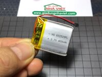 Pin đồng hồ định vị DF25 DF31 Wonlex GW400X GW400S 3.7V Lithium-Polymer