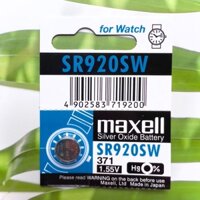 Pin đồng hồ Maxell SR920SW 1.5V - 1 viên