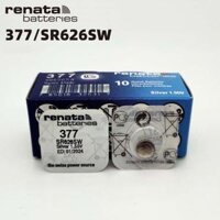 Pin đồng hồ Thụy Sỹ RENATA 377 SR626SW dành cho đồng hồ kim 3 kim Loại tốt - Giá 1 viên - 1 Viên