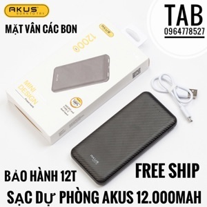 Pin dự phòng 12.000mAh AKUS - B12
