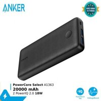 Pin dự phòng 20000 mAh Anker PowerCore Select + PowerIQ (USA) - A1363