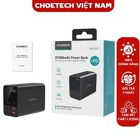 Pin dự phòng 222.5W Choetech B635 dung lượng 27000mAh có màn hình led - hàng chính hãng