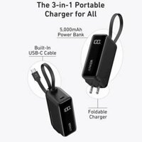 PIN DỰ PHÒNG 5.000MAH TÍCH HỢP CỦ SẠC 30W ANKER A1636