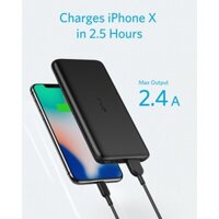 Pin Dự Phòng ANKER A1232 PowerCore Lite Siêu Mòng Sạc Nhanh 2.4A 10000mAh