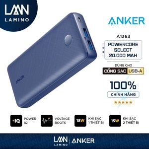 Pin dự phòng Anker A1363 PowerCore Select 20.000mAh