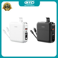 Pin dự phòng cho iphone 15 Remax RPP-20 15000mAh tích hợp 2 cáp và kiêm bộ sạc tường - QC 22.5W và PD 20W (3 màu)