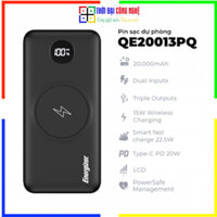 Pin dự phòng Energizer 20,000mAh /3.7V Li-Polymer - QE20013PQ - Bảo hành 2 NĂM - 1 ĐỔI 1