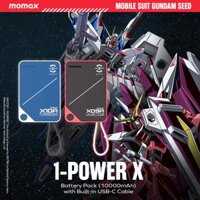 Pin dự phòng MOMAX 1-POWER X  Mobile Suit Gundam tích hợp cáp C sạc nhanh 20W (10.000mAh-IP152DG)