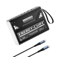 Pin dự phòng MoveSpeed 70000mAh 145W 2C2A tích hợp màn hình- đèn pin LED- SOS mode Z70Promax