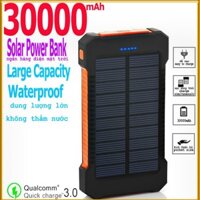 Pin dự phòng năng lượng mặt trời 30000mah kép sạc nhanh USB sạc dự phòng