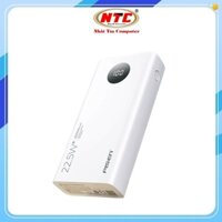 Pin dự phòng Pisen TS-D348 20.000mAh sạc nhanh USB-A 22.5W & in/out TypeC PD 20W (Trắng)
