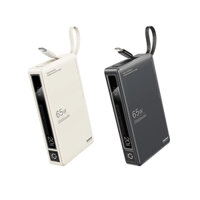 Pin dự phòng sạc laptop Remax RPP-87 20000mAh 3 cổng siêu nhanh PD 65W QC 22.5W - tích hợp cáp in/out