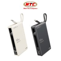 Pin dự phòng sạc laptop Remax RPP-87 20000mAh 3 cổng siêu nhanh PD 65W QC 22.5W - tích hợp cáp in/out (2 màu)