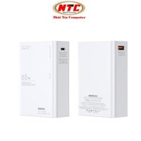 Pin dự phòng sạc laptop 20000mAh Remax RPP-653 PD 65W và QC 22.5W - sạc siêu nhanh sạc mọi thể loại (trắng)