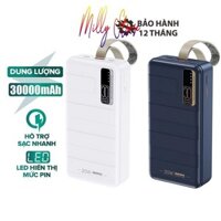 Pin Dự Phòng Sạc Nhanh 22.5W REMAX RPP-506 30.000mah an toàn đi máy bay - hỗ trợ QC 22.5W và PD 20W (2 màu)