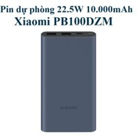 Pin dự phòng sạc nhanh 22.5W 10.000mAh 3 cổng Xiaomi PB100DZM   hàng chính hãng - Xanh Đen