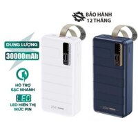 Pin Dự Phòng Sạc Nhanh 22.5W REMAX RPP-506 30.000mah an toàn đi máy bay - hỗ trợ QC 22.5W và PD 20W (2 màu)