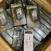 Pin dự phòng sạc nhanh iTáo 15 PHANTOM P31 20000mAh tích hợp 3 cổng 3 cáp sạc - hỗ trợ QC 22.5 và PD 20W (trắng, đen)