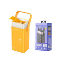 Pin dự phòng sạc nhanh Remax RPP-596 40000mAh đèn pin RGB - hỗ trợ QC22.5W và PD 20W (màu ngẫu nhiên) Phụ kiện 1986