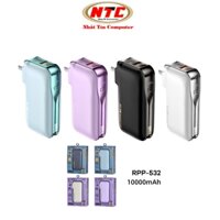 Pin dự phòng sạc nhanh Remax RPP-532 dung lượng 10000mAh QC 22.5w và PD 20W - kiêm cốc sạc chân cắm nguồn 220V (3 màu)