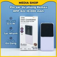 Pin dự phòng siêu mỏng RPP-622 10000mAh hỗ trợ 3 thiết bị cùng lúc - sạc nhanh QC 22.5W và PD 20W
