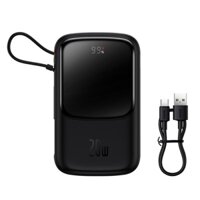 Pin dự phòng tích hợp cáp sạc Baseus Qpow Pro Digital Display Fast Charge Power Bank 10000mAh 20W