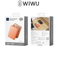 Pin Dự Phòng WiWU P15 Siêu Mỏng 5.000mAh | 10.000mAh Sạc Từ Tính & Sạc Có Dây Chính Hãng cho iPhone