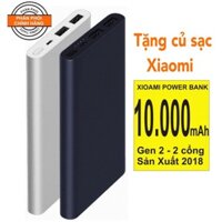 Pin dự phòng Xiaomi Gen 2 2018 tặng củ sạc Xiaomi