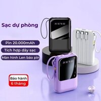 Pin dự phòng Xiaomi Youpin 20000mAh Sạc nhanh Dung lượng lớn Pin mini, Tặng kèm Cáp sạc cho Nhiều Điện thoại di động