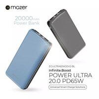 Pin dự phòng MAZER/M-EGULTRA65W20V2-GY/SUPERmini ULTRA 20000mAh/PD65W/QC3.0 Input/Output 65W-Grey màu GREY mã M-EGULTRA65W20V2-GY 8881304543736