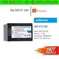 Pin dùng cho máy ảnh Sony NP-FV100 for Sony HDR-CX150E / 350E / 550E / 150E / 350E / 550E / 68E / 43E / 63E / 83E