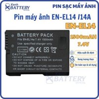Pin EN-EL14 EN-EL14A 1500mAh cho Nikon D5300 D5200 D5100 D3300 D3200 D3100 P7100...Pin EN EL14A EL14 dung lượng cao