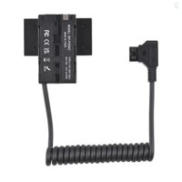 Pin giả F550 NP-F hai mặt Cáp nguồn hình chữ thập sang D-Tap với đầu ra 5-12V Type-C cho màn hình trường Đèn LED truyền Video không dây