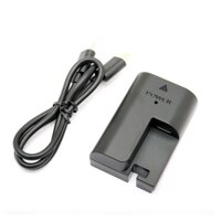 Pin Giả LP-E6 + Cáp Chuyển Đổi Type-C Cho Canon EOS R5 R6 R7 6D 7D 5D Mark IV III II 90D DSLR LP-E6N LP-E6NH UBS-C