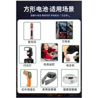 Pin GP Super 9V, đồng hồ đo đa năng hình vuông 6F22, pin cho loa, đồ chơi, micro, điều khiển từ xa