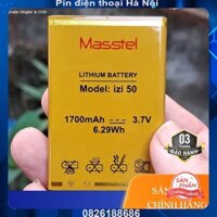 Pin hãng Masstel IZI 50,  Dung lượng chuẩn 1700 mAh .