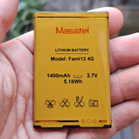 Pin hãng Mastel Fami 12 4g,  Dung lượng chuẩn 1400 mAh