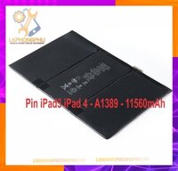 Pin Ipad 3/4 Zin- A1389- 11560mAh