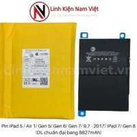 Pin IPad 5 / Air 1 / Gen 5 / Gen 6 / Gen 7 / Gen 9 / iPad 7 / iPad 8 / IPad 9.7-2017 / A1484 (Hộp giấy)