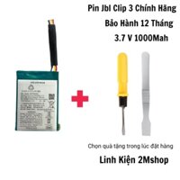 Pin JBL Clip 3. Pin thay cho loa bluetooth JBL Clip 3 1000mAh 3.7V . Linh kiện 2mshop