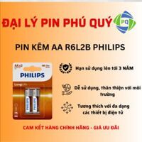 Pin kẽm AA Philips R6L2B Philips giá tốt (Vỉ 2 viên)