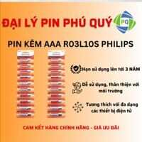 Pin kẽm AAA R03L10S Philips giá tốt (Vỉ 10 viên)