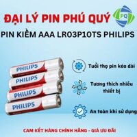 Pin kiềm Alkaline AAA LR03P10TS Philips (Vỉ 10 viên)