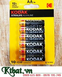 Pin KODAK LR6, Pin tiểu AA 1.5V alkaline KODAK LR6 chính hãng /Loại Vỉ 6viên