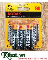 Pin KODAK LR6, Pin tiểu AA 1.5V alkaline KODAK LR6 chính hãng /Loại Vỉ 12viên