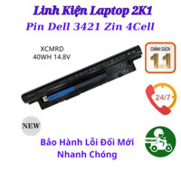 Pin LAPTOP 3421 Dell Inspiron Latitude Vostro 3421 3521 Chính Hãng XCMRD 3878 15 3000 3542 3442 3440 New Zin